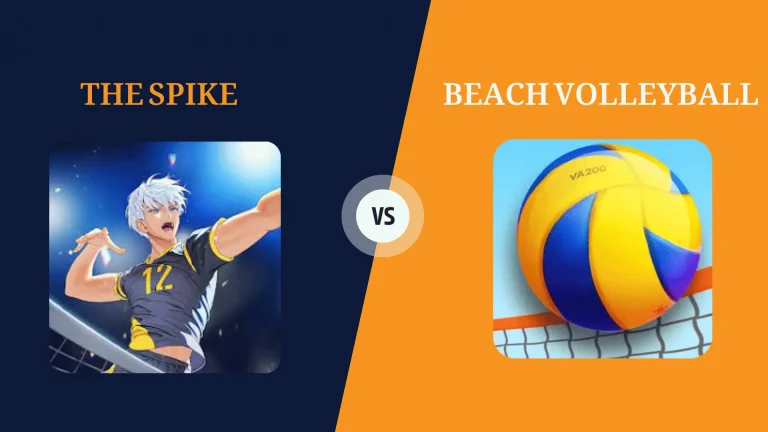 The Spike MOD APK v/s Beach Volleyball MOD APK  